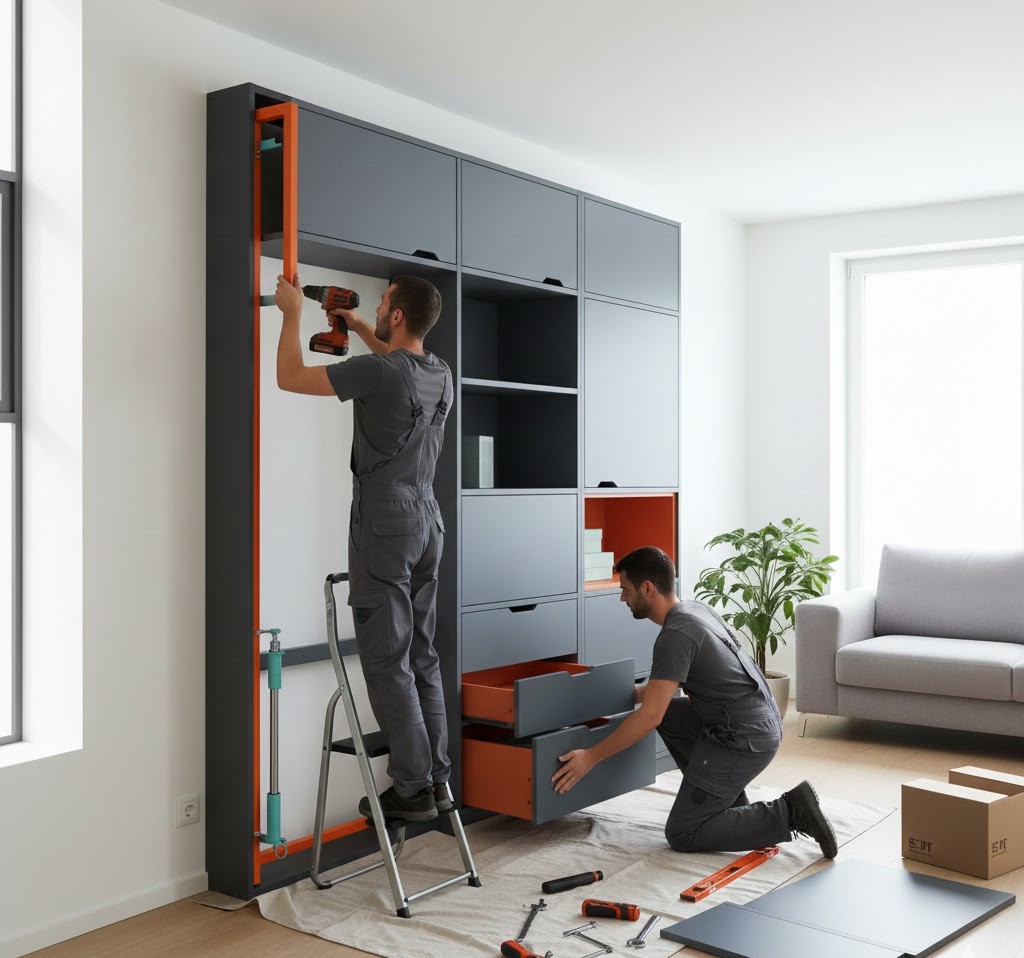 Opslag meubel montage